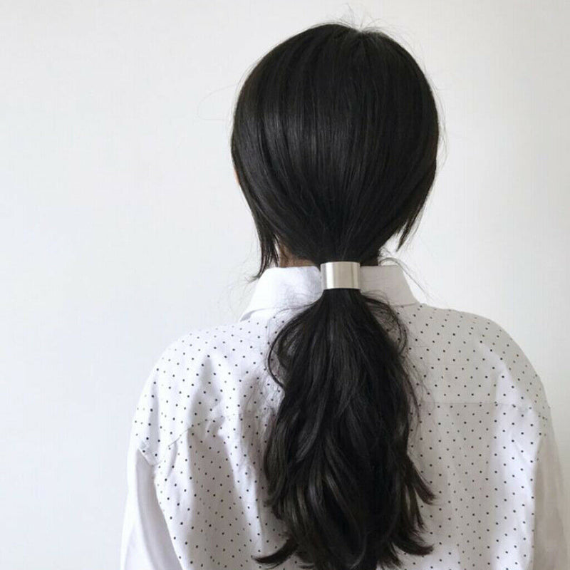 2 Pcs Elastic Hair Rubber Ponytail  For Women Girl