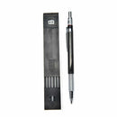 12x Leads 2mm Lead Automatic Draughting Mechanical Drafting Pencil Holder black~