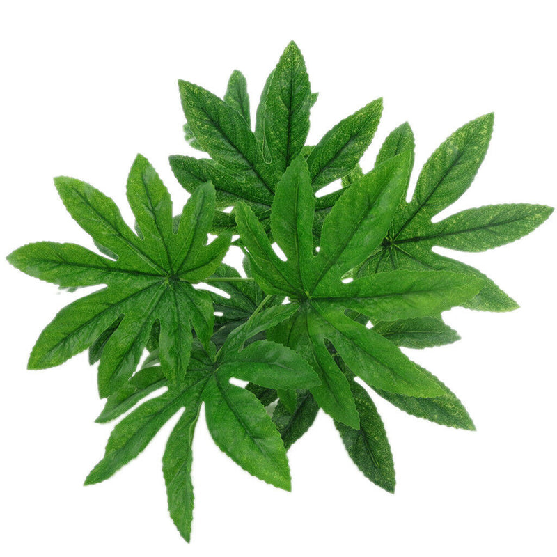 1 Stem Artificial Green Fern leaf Bush Brunch for Wedding Greenery Plant