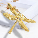 Dragonfly Brooches for Women Green Enamel Insect Dragonfly Brooch Men Suit  M7V4