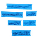 6PCs Alphabet Number Letter DIY Baking Cake Mold  Cookie Embosser Fondant De Gw