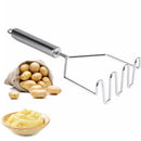Stainless Steel Potato Rice Masher Press Mashed Potato Wavy Kitchen Cooki Hn