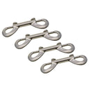 4-Pack Zinc Alloy Double Ended Bolt Snap Hook 3.5-1Inch Double End Snap Trigger