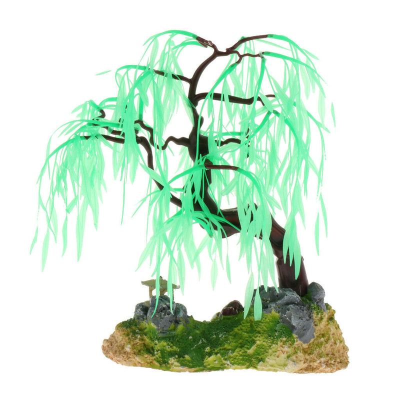 Simulation Artificial Willow Grass Fish Tank Plant Decor Aquarium Ornament