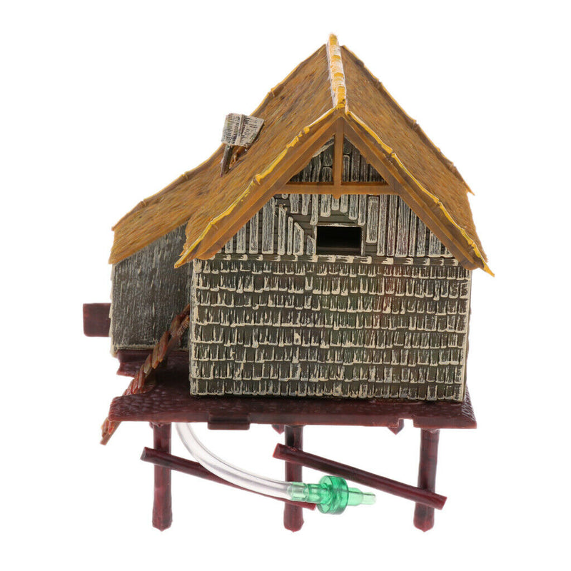 Plastic Aquarium Waterwheel Hut   Tank Oxygen Increasing Hut