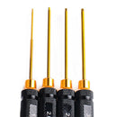 Rc Tools 4 Pcs Hex Screw Driver Set Titanium Plating Hardened 1.5 2.0 2.5 3
