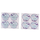 40pcs Mermaid Seal Stickers Thank You Sea Shell Labels DIY Baking Gift Labels 3C