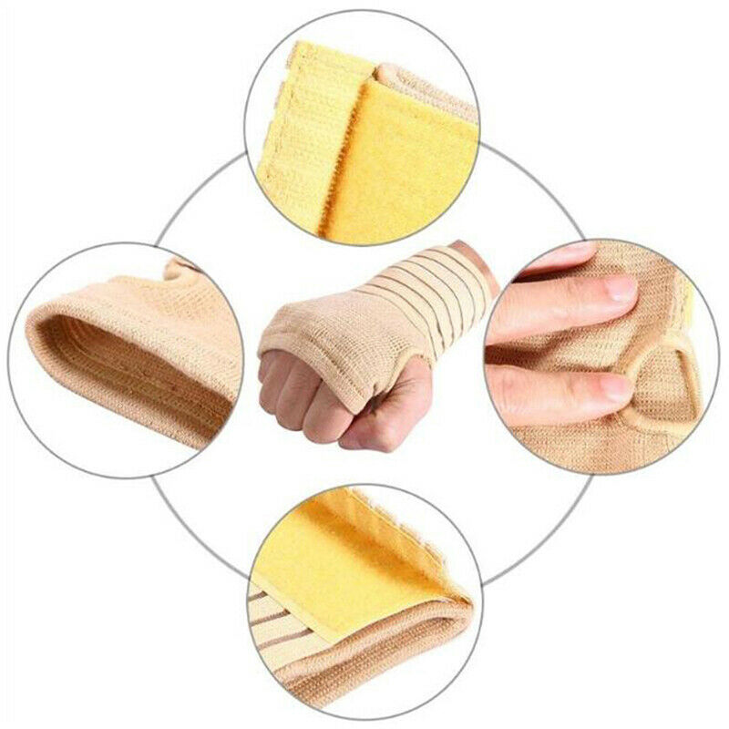 2Pcs Gym Wrist Band Wrist Support Splint Carpal Tunnel Wristbands For Fitn BX