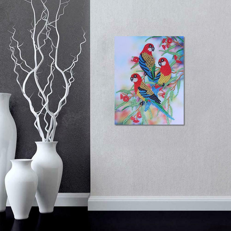 5D DIY Special Shaped Diamond Painting Parrot Cross Stitch Embroidery Kits