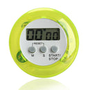 Round Magnetic LCD Digital Kitchen Countdown Timer Alarm with Stand White