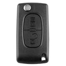 433MHz ID46 Chip 2 Button Folding Remote Key Fob for Peugeot 207 307 308 A