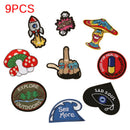 9x/Set DIY Embroidery Patches Sew On Iron On Badge Applique Bag Craft Transfer3C