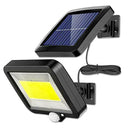 LED Solar Wall Light 3 Modes Waterproof Motion Sensor Lighting for Pathway A
