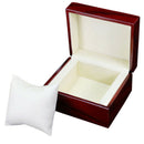 Single Wooden Watch Box Wine Red Watch Storage Box Gift Box Display Cabinet S3T3