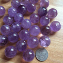 1Pcs Purple Natural Amethyst Quartz Sphere Pretty Crystal Ball Healing Stone 2cm