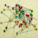 100X Dress Wedding Crafts Round Head Straight Sewing Needle Pin Corsage SH Q4K3