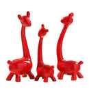 Ceramic 1 Set of 3 Giraffe Crafts Ornaments Desktop Decoration Home Decorat