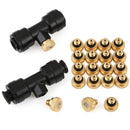 Adjustable Spray Misting Nozzle Garden Sprinklers Fitting Hose Water Connec