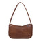 Retro Alligator Leather Handbag Women Casual Tote Shoulder Bag (Dark Brown)