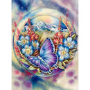 5D DIY Full Drill Square Diamond Painting Flower Butterfly Cross Stitch Kit