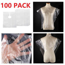 100x Disposable Haircut Cape Waterproof Barber Shawls DIY Perm Apron Gown