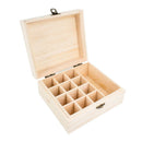 13 Slot Essential Oils Wood Wooden Storage Box 5/ 10/15/115ml Bottle Container