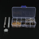 200 Sets Metal Eyelet with Washer Leather Craft Repair Clothing Accessories