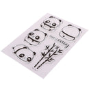 Cute Panda Transparent Silicone Clear Stamps for Scrapbook Album Cards3C