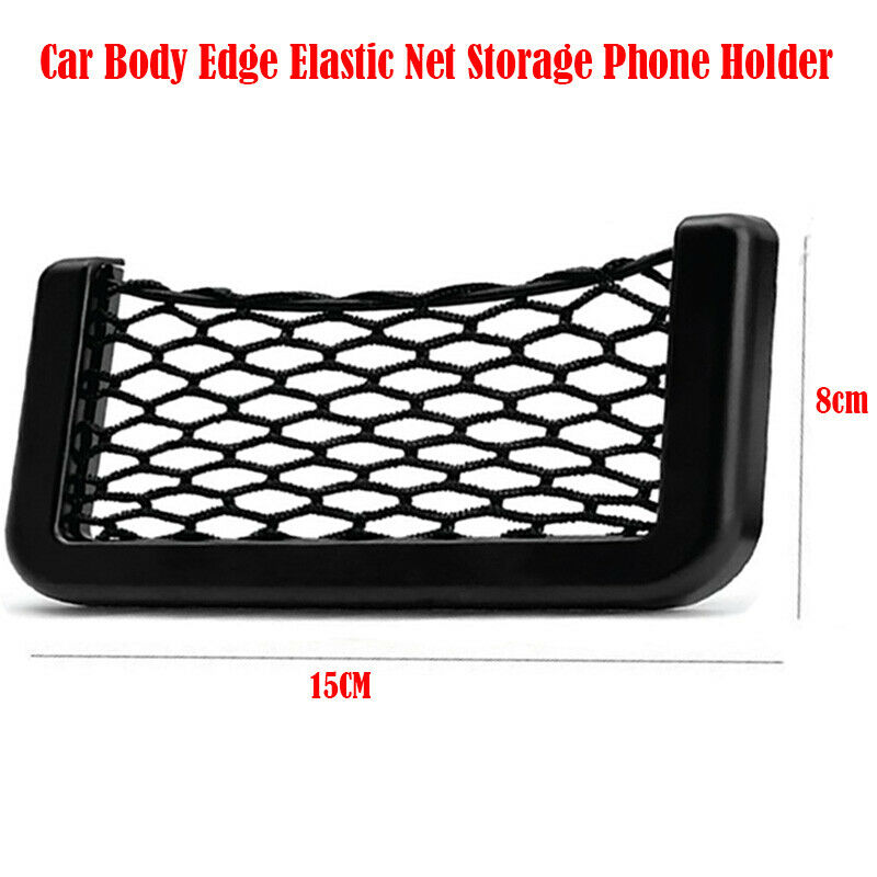 1 Set Car Net Bag Phone Holder Storage Pocket Organizer for Phone Wallet Keys