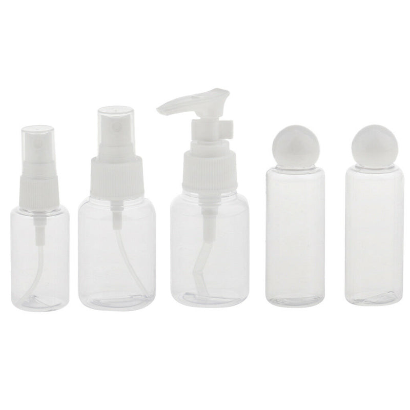 Travel Bottle Set Empty Sprayer Bottles Toiletries Liquid Containers Makeup