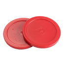 2Pcs 75mm Air Hockey Table Felt Pusher with 2pcs 63mm Puck Mallet Goalies