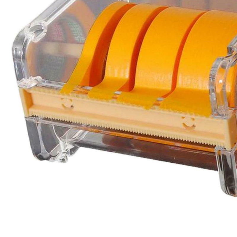 Painting Adhesive Tape Storage Box Cutter w/ Paint Roll Tapes 6/12/18/24mm