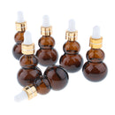 24 pcs Amber Empty Refillable Glass Dropper Bottle For Essential Oil Makeup