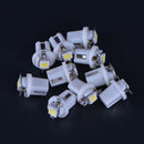 10pcs Car White T5 B8.5D Gauge 5050 1SMD LED Speedo Dashboard Side Light Bulb OH