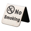 No Smoking Tent Sign Warning Notice Dual-side for Office Meeting Room Words