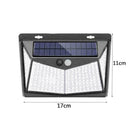 208 LED Solar Power PIR Motion Sensor Wall Light Creative Garden Lamp Water A5T0