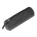 Glasses Bag Dustproof Pencil Pen Holder Container Case(Round Dark Gray) A