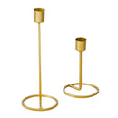 2pcs/set Iron Candle Holder for Home Bedroom Christmas Wedding Party Decor