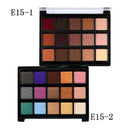Popfeel 15-Color Matte Shimmer Glitter Eyeshadow Palette Makeup Waterproof