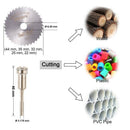 60Pcs Cutting Wheel Set 1/8 inch Shank Diamond Cutting Wheel, Mini HSS Saw  H9P7