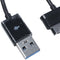 1 meter USB 3.0 data, charging cable, Huawei Mediapad 10 FHD tablet black U6G7