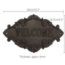 Welcome Decorative Plaques Creative Retro Shop Signs Cast Iron Country Cott