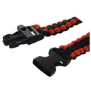 Paracord Parachute Cord Bracelets Buckle Survival Camping Black+Red