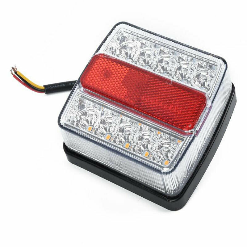 2Pcs Taillight 16LED Trailer Lights Truck IPL8 Universal 12V Truck Tail LigS Hn