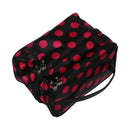 Peas Pattern makeup case with 2 zipper