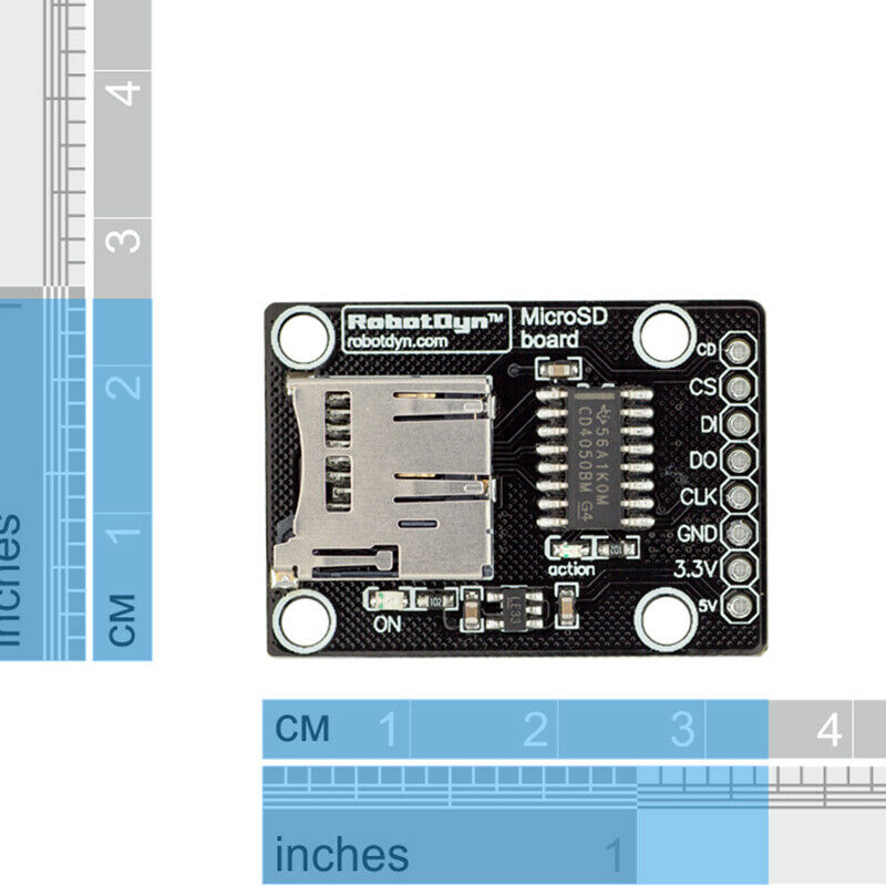 RobotDyn Micro- Sd Card High Speed ModuleÃ¯Â¼Å’ 3.3V/5V Universal, For 3.3V And  A8R1