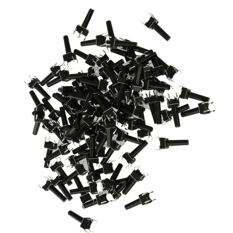 100pcs Tactile Push Button Switch Tact Switch Micro Switch 6x6x16mm