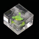 Acrylic G1/4'' Square Shape Computer Water Cooling Flow Meter 3-Ways