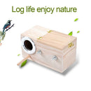 For Lovebirds Parrotlets Mating Parakeet Nest Box Birdhouse Budgie Wood Breeding