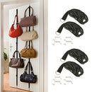 Set Of 2, Adjustable Over The Door 8 Hook Hanger Hat Handbag Clothes